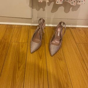 Rhinestone pointed heels